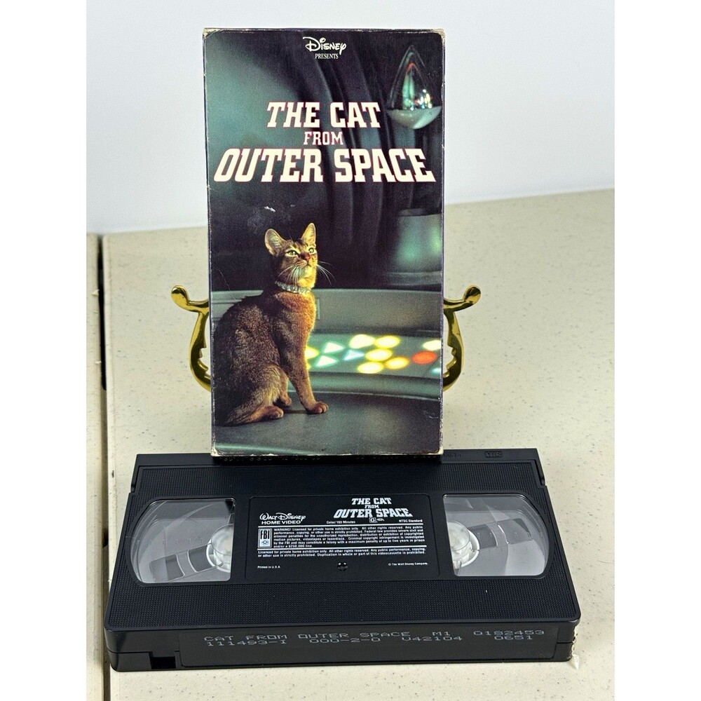 Walt Disney Home Video The Cat from Outer Space VHS NTSC G Full Screen 1978